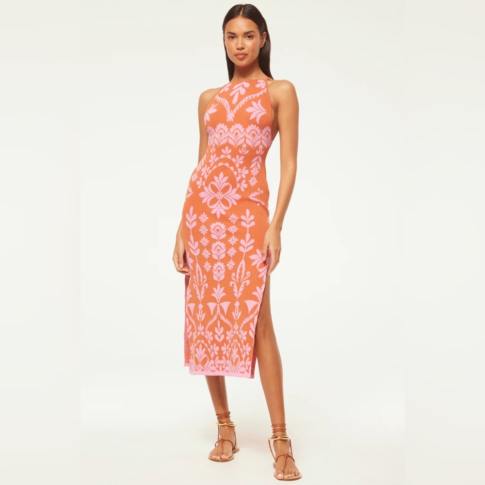 MISA Mira Dress in Pink Flora Santiago Size XS NWT